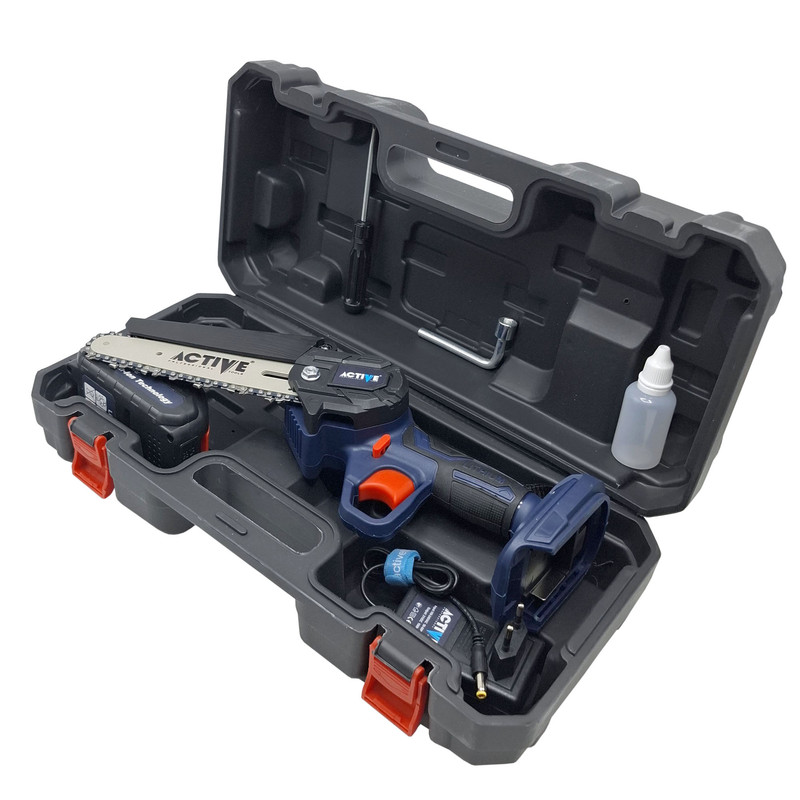 اره زنجیری شارژی 21 ولت صنعتی تک باتری اکتیوتولز مدل AC_33150L کد 37