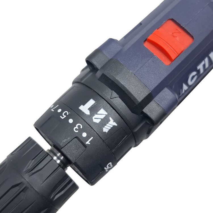 دریل چکشی شارژی 10 میلی متری 12 ولت دو باتری اکتیو مدل AC_3112BR کد 30 مجموعه 29 عددی