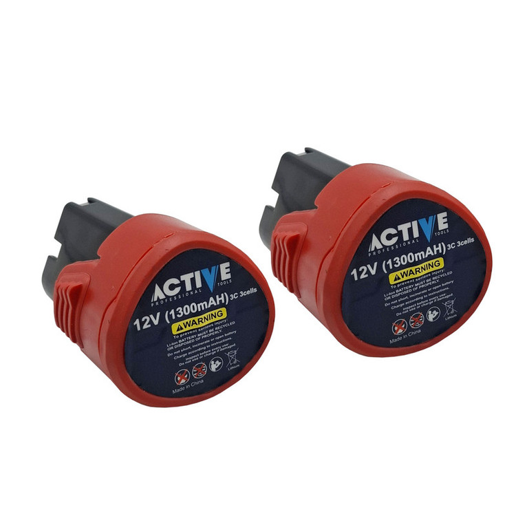 دریل چکشی شارژی 10 میلی متری 12 ولت دو باتری اکتیو مدل AC_3112BR کد 30 مجموعه 29 عددی