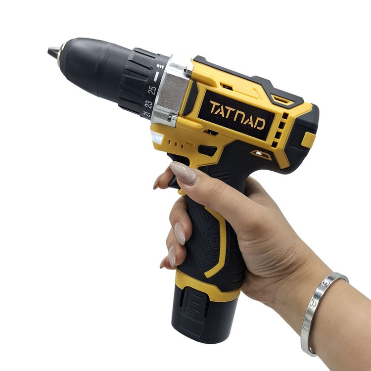 مجموعه 29 عددی دریل پیچگوشتی شارژی صنعتی 10 میلیمتری 18 ولت تات ناد مدل D2B_18V کد 20