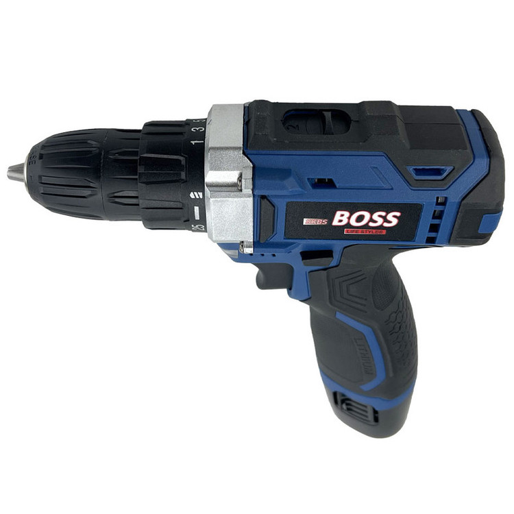 دریل پیچ گوشتی سه نظام 10 میلیمتری 18 ولت دو باتری باس مدل BS1801 new مجموعه 28 عددی