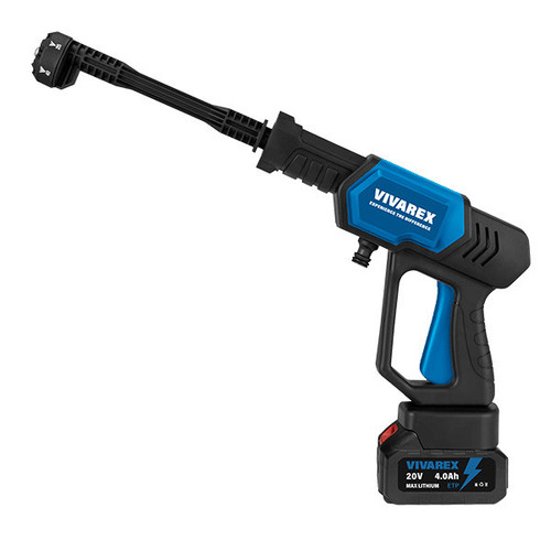 کارواش شارژی 25 بار 20 وات موتور ذغالی ویوارکس مدل VR2425v2_PW حداکثر دبی آب 3.5 لیتر بر دقیقه