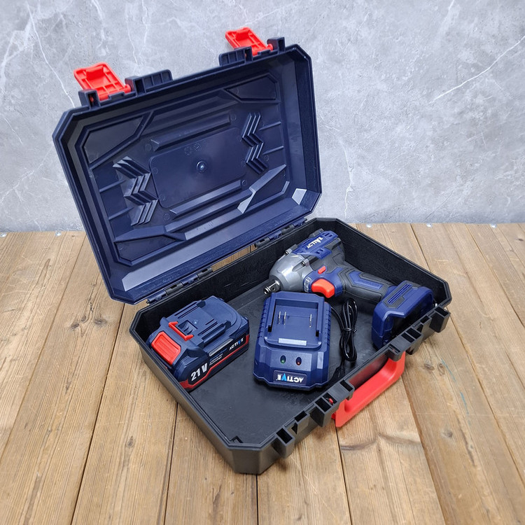 آچار بکس شارژی صنعتی 21 ولت تک باتری اکتیو تولز مدل 21V/ 7826 درایو 1/2 اینچ