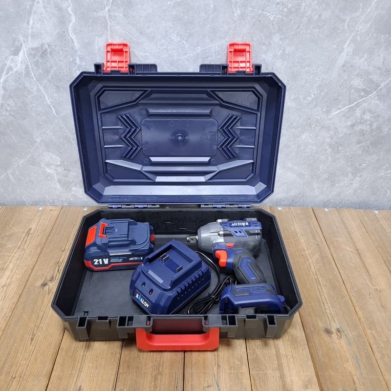 آچار بکس شارژی صنعتی 21 ولت تک باتری اکتیو تولز مدل 21V/ 7826 درایو 1/2 اینچ