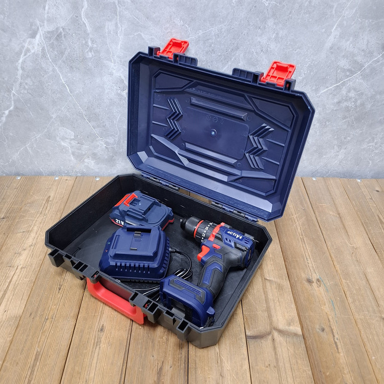 دریل چکشی شارژی صنعتی براشلس 10میلی متری 21 ولت تک باتری اکتیو مدل 7821 / 21V