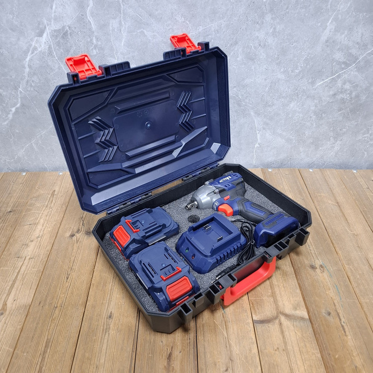 آچار بکس شارژی صنعتی 21 ولت دو باتری اکتیو مدل 21V کد 7823 درایو 1/2 اینچ