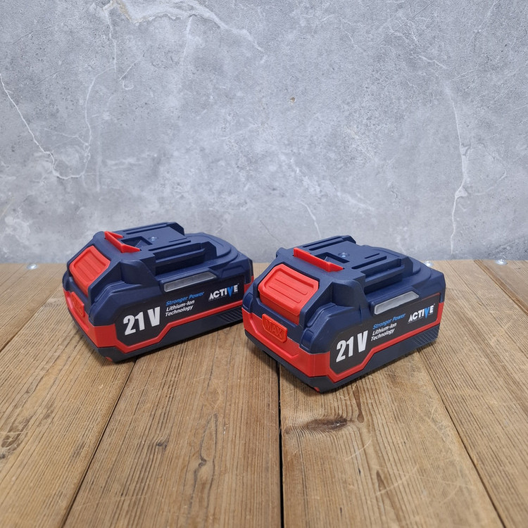 آچار بکس شارژی صنعتی 21 ولت دو باتری اکتیو مدل 21V کد 7823 درایو 1/2 اینچ