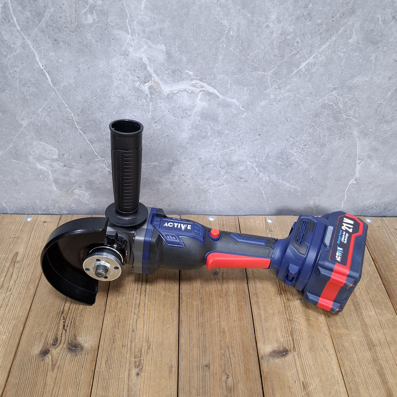 مینی فرز شارژی براشلس 115 میلی متری 21 ولت دوباتری اکتیو مدل 21V/ 7828