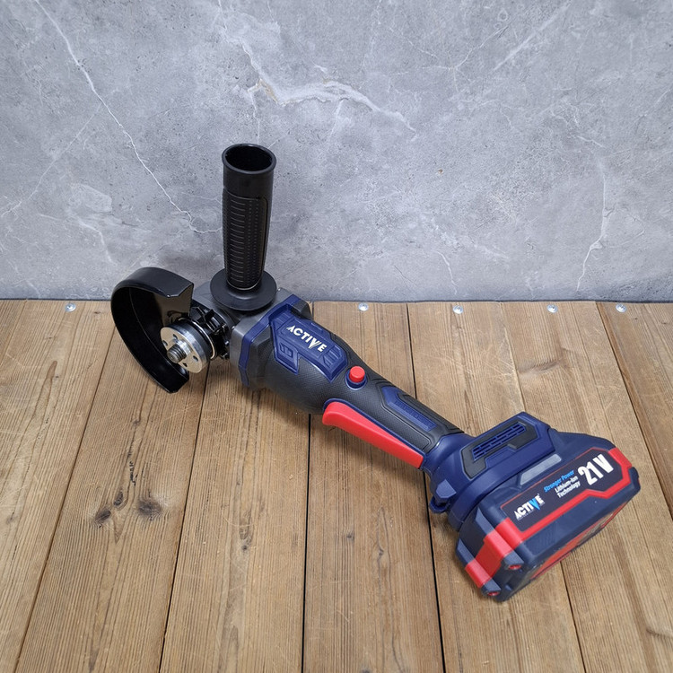 مینی فرز شارژی براشلس 115 میلی متری 21 ولت دوباتری اکتیو مدل 21V/ 7828