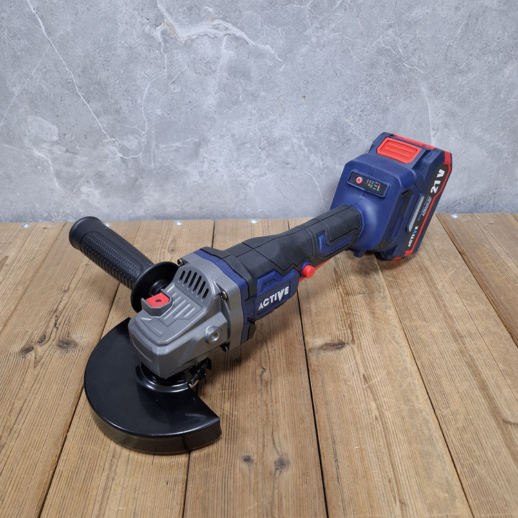 مینی فرز شارژی براشلس 115 میلی متری 21 ولت دوباتری اکتیو مدل 21V/ 7828