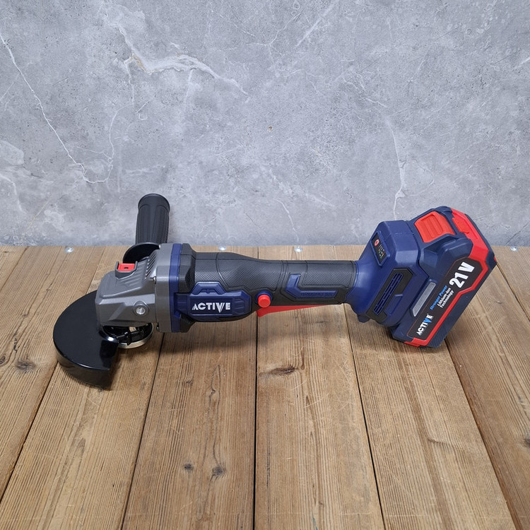 مینی فرز شارژی براشلس 115 میلی متری 21 ولت دوباتری اکتیو مدل 21V/ 7828