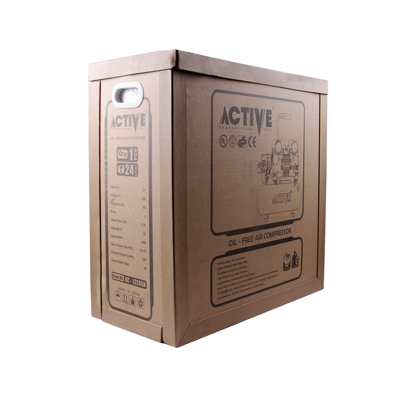 کمپرسور بی صدا 24 لیتری 1 اسب اکتیو تولز مدل AC-1324S