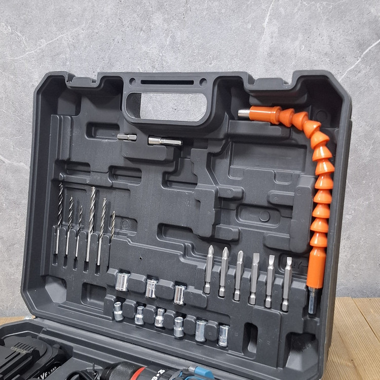 دریل چکشی شارژی صنعتی 10 میلیمتری 21 ولت دو باتری راویکس مدل 21VF/Li_ion کد 2
