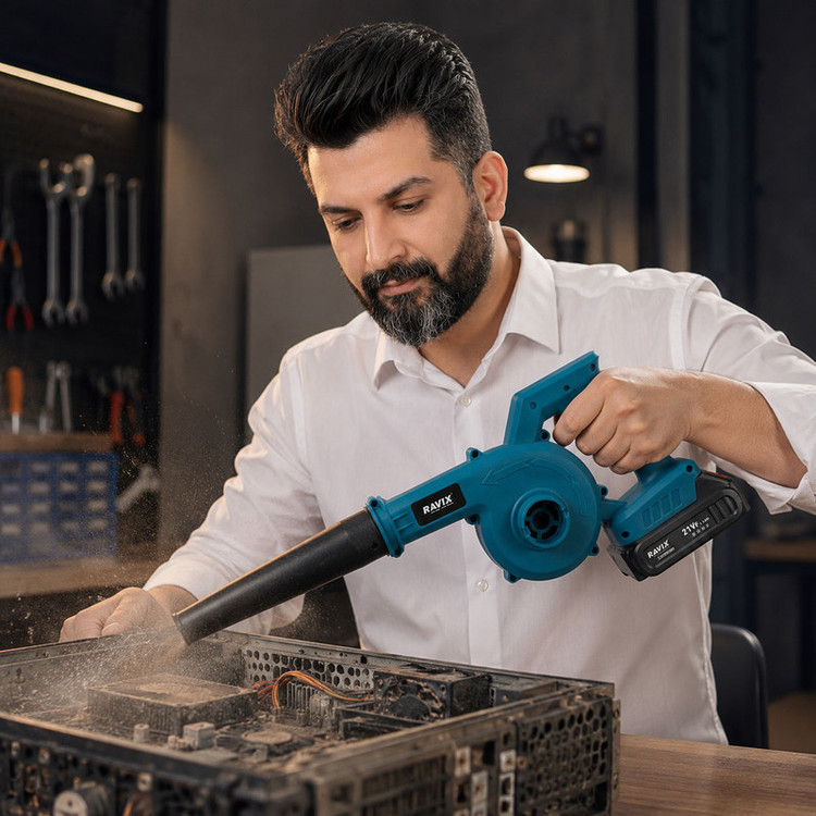 دستگاه دمنده شارژی تک باتری راویکس مدل 1.3AF کد 5