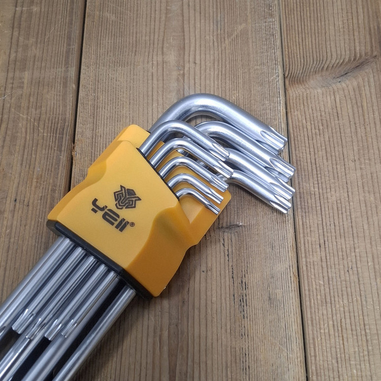 آچار آلن ستاره ای یلو مدل 9PCS مجموعه 9 عددی