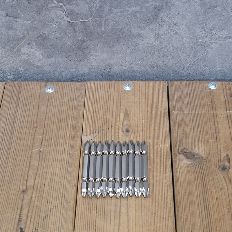 سری پیچ گوشتی دوسر چهار سو ای زد دی مدل S2 _Steel بسته 10 عددی