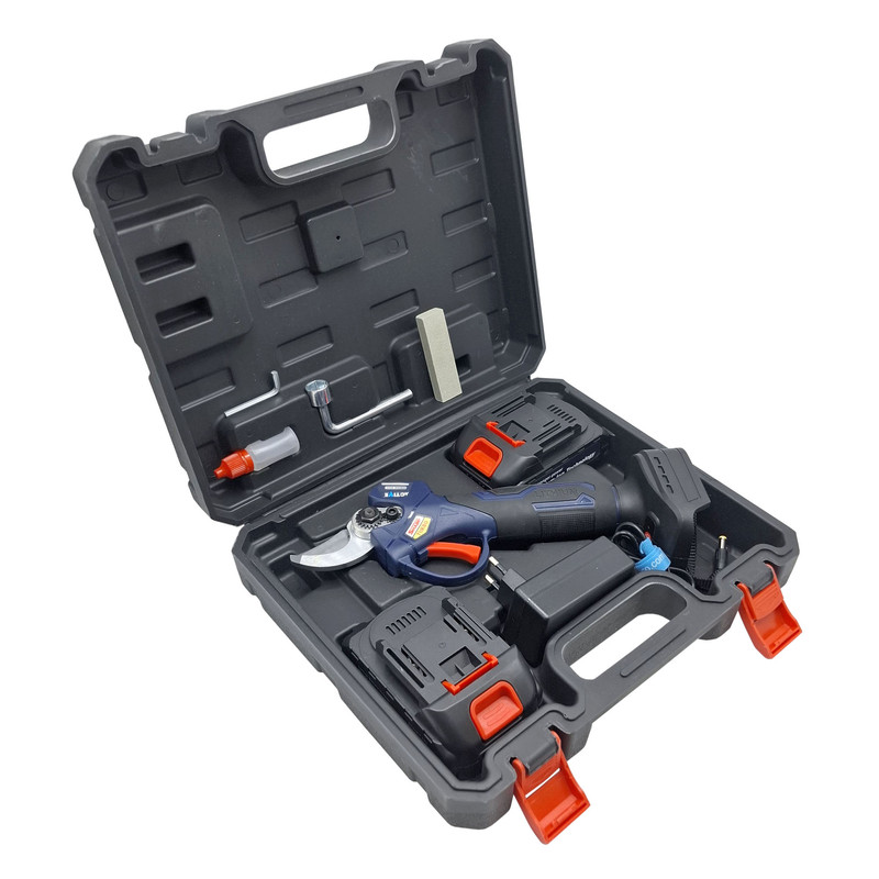 قیچی شارژی باغبانی براشلس دو باتری اکتیو مدل AC-6232L کد 42 سایز 11 اینچ
