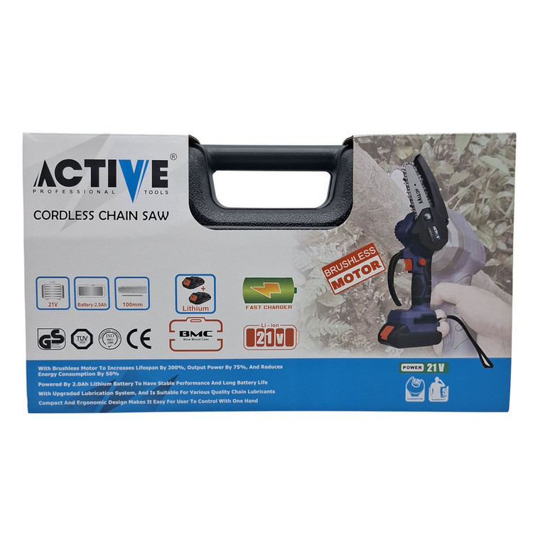 اره زنجیری شارژی براشلس دو باتری اکتیو مدل AC_33100L کد 46