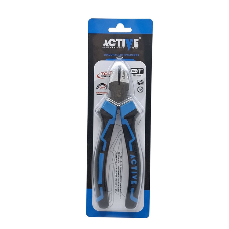 انبر سیم چین اکتیو تولز مدل AC - 6107D سایز 7 اینچ