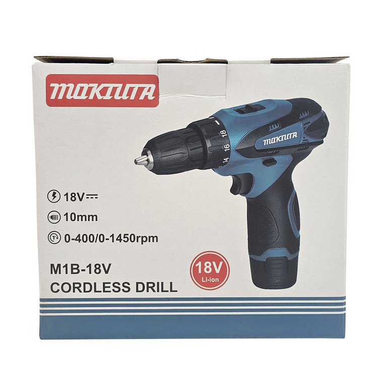 دریل پیچ گوشتی شارژی 10 میلی متری 18 ولت ماکوتا مدل M1B-18V