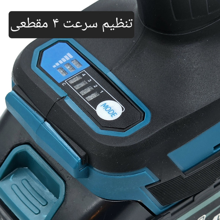 آچار بکس شارژی صنعتی دو باتری باس مدل 148V درایو 1/2 اینچ مجموعه 28 عددی